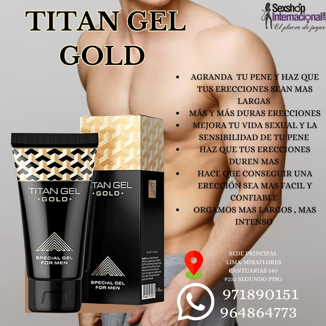 ORIGINAL TITAN GEL MASCULINO-ALARGADOR-ENGROSADOR-SEXSHOP LIMA 971890151 